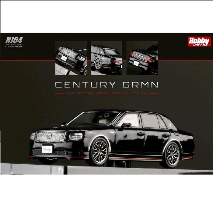 HOBBY JAPAN TOYOTA CENTURY GRMN BLACK DIECAST SKALA 64
