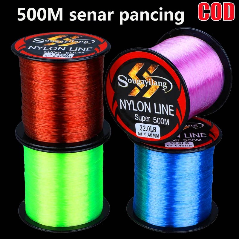 TERBARU Sougayilang Senar Pancing 500m Pancing Nylon Pancing Senar Pancing Super Kuat For Joran Panc