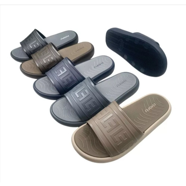 LUOFU Sendal Kokop Pria Jelly Karet EVA Motif FL E7208M-4WK [a02] Luofu Import