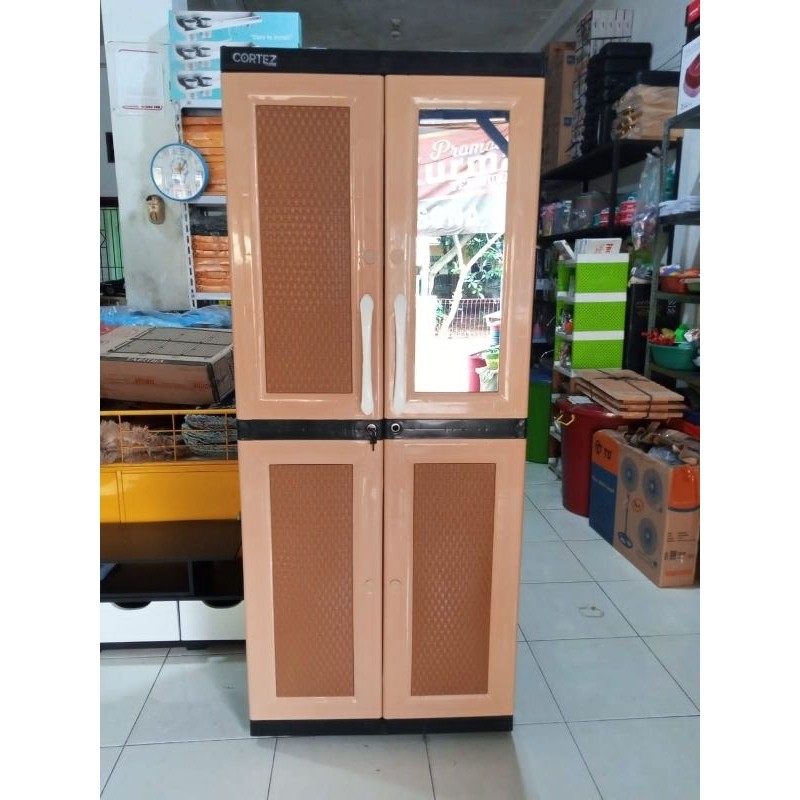 BPG Lemari Kaca Gantung-Lemari Kaca 4 susun Jumbo-Lemari Cortez-Cortez LPS GT-Lemari Pakaian Gantung