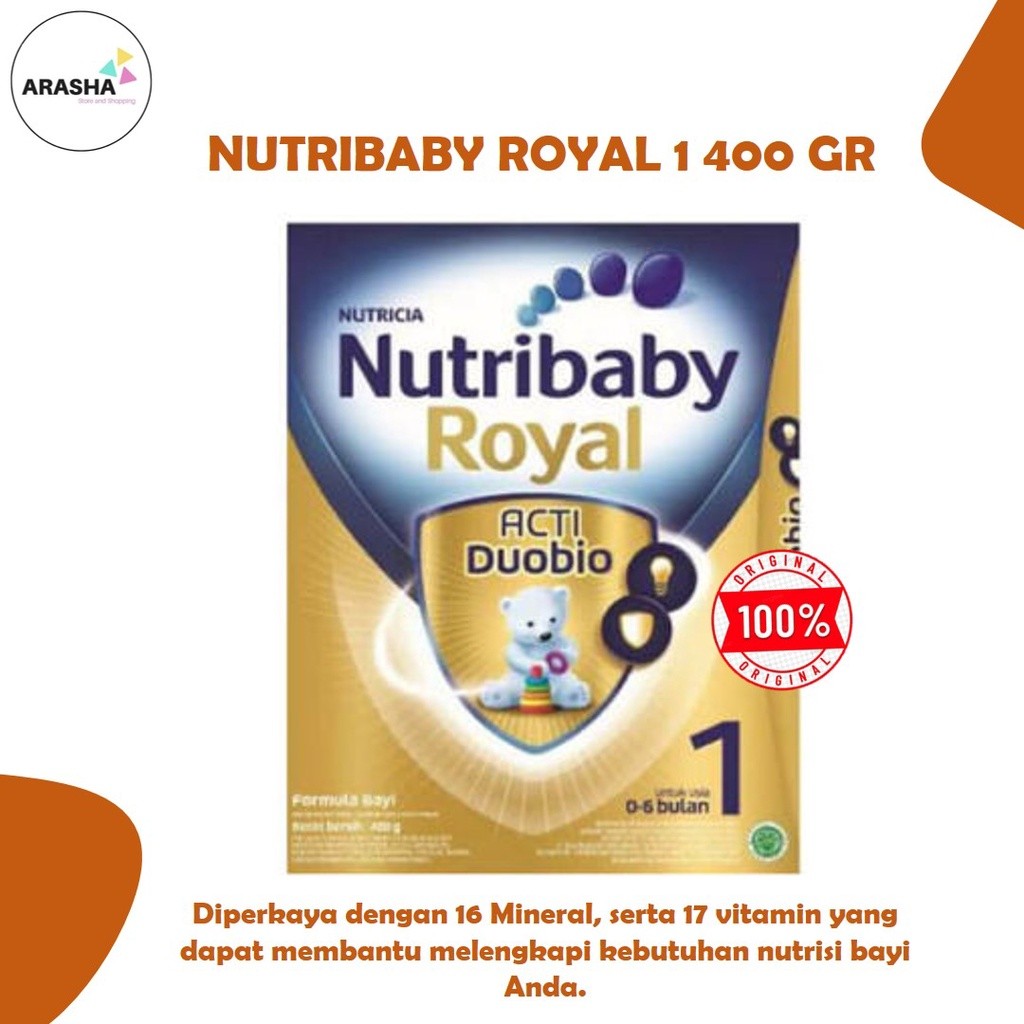 NUTRIBABY ROYAL 1 400 GR ACTI DUOBIO - Susu Formula Bayi
