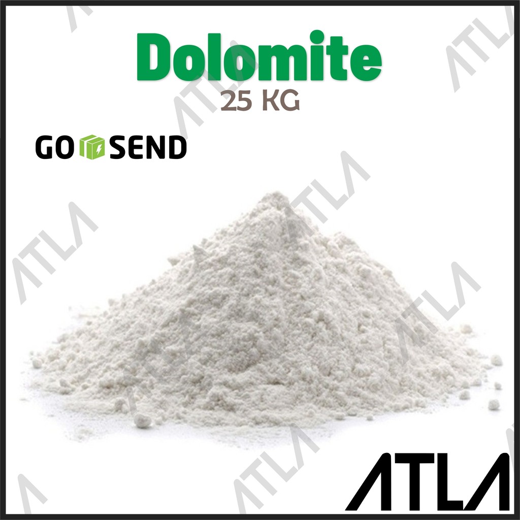 GOJEK ONLY Dolomite 25 KG Pupuk Kapur Pertanian Dolomit Kiloan Alas Kandang 25KG