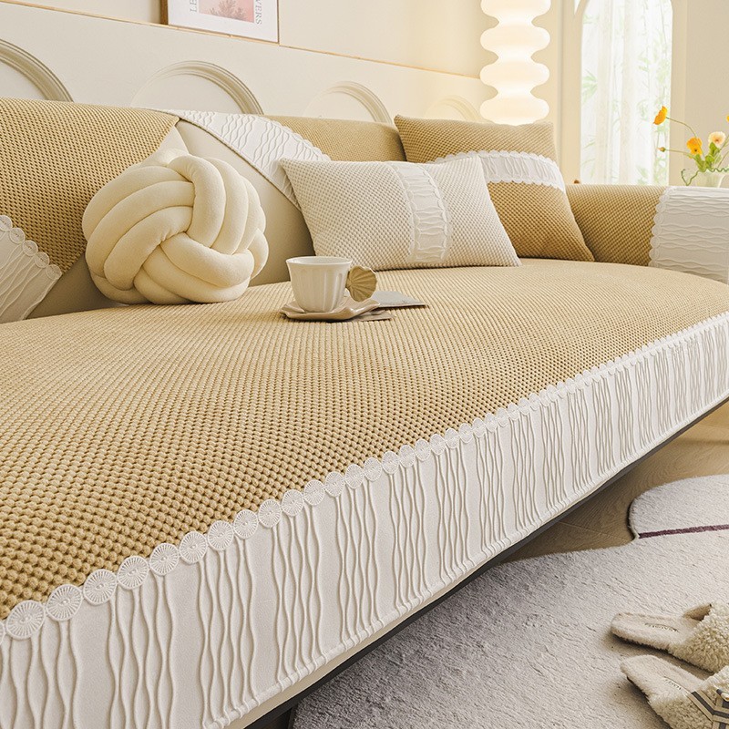 2025 New Model Sofa Cushion, All-Season Non-Slip Sofa Backrest Cover, Luxurious and High-End Dustpro