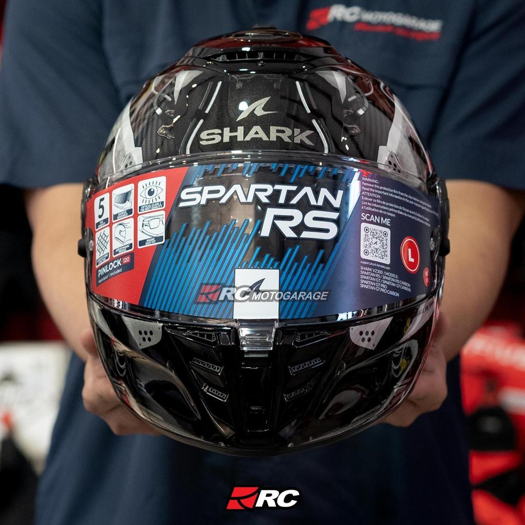 Helm Motor Full Face - SPARTAN RS Carbon Xbot Anthracite Silver Original