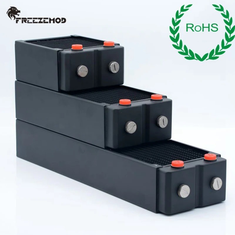 FREEZEMOD TSRP-HP65-120 Heat Sink 120mm Computer PC Water Cooler Copper Raator 3 Layers 65MM Thick C