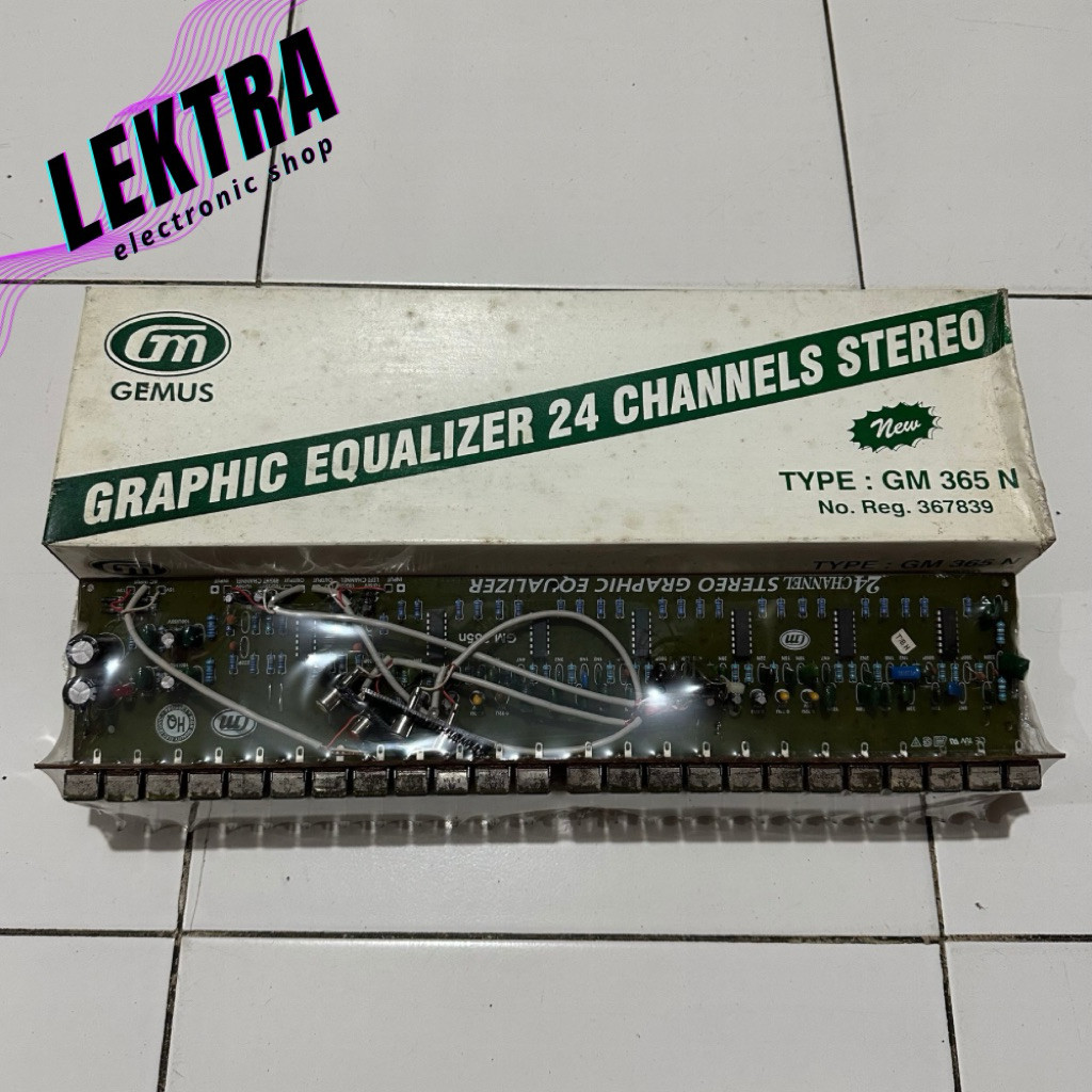 Kit GM 365N Graphic Equalizer 24 Channels Stereo 365 N GM365N