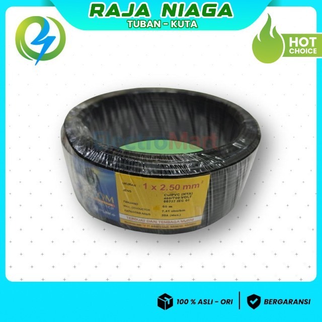 KABEL NYA 2.5 VISICOM HITAM 50 METER