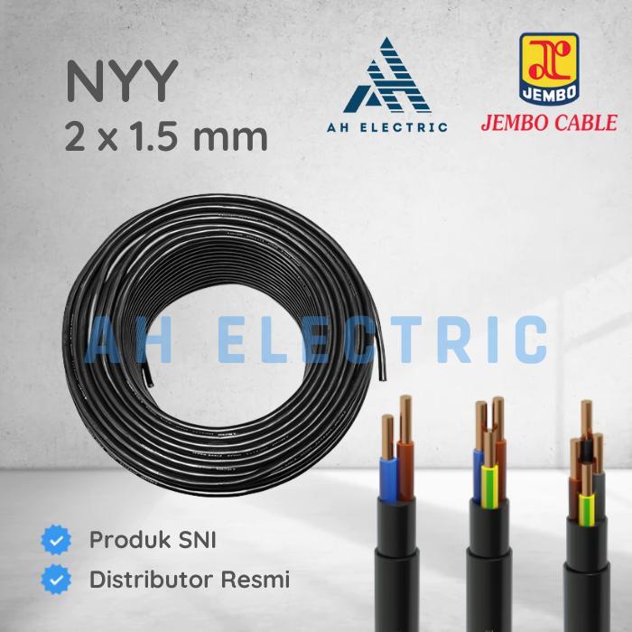 Kabel NYY 2x1.5mm2 JEMBO 100m (2x1.5 mm2 2x1,5mm 2x1,5 mm 2x1.5 2x1)