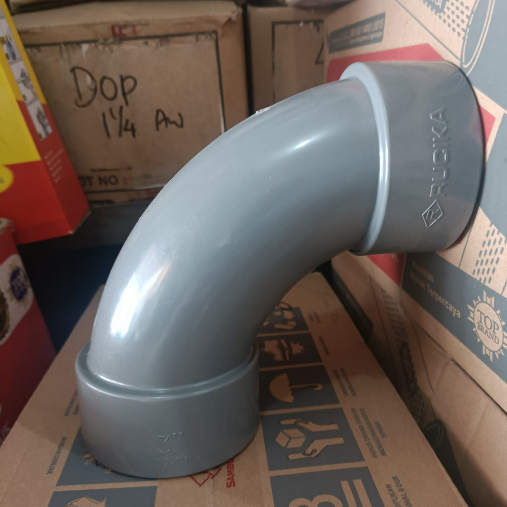 Long Elbow Rucika 4" Inch D / Large Radius Elbow 4" Inci