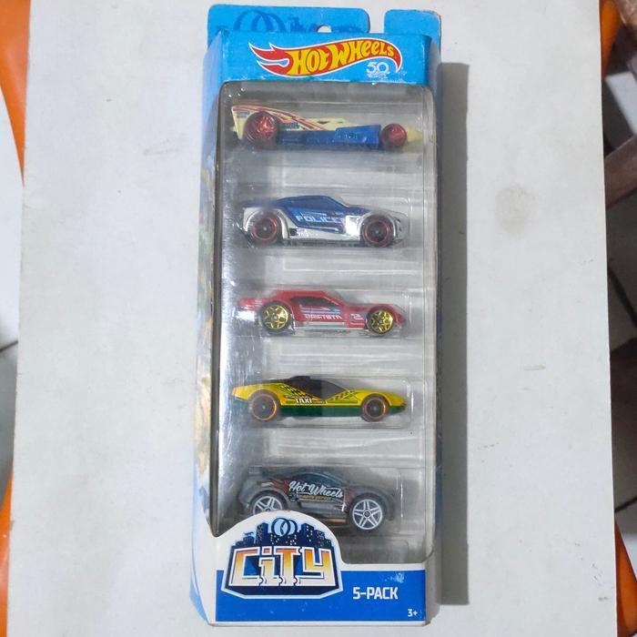 Mainan Hot Wheels City 5 Gift Pack 2018 RD 10 Drift Tech Symbolic La Fasta