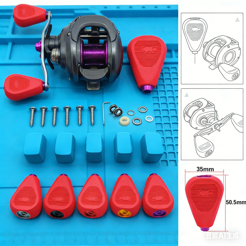 Fishng Reel Handle Rocker Grip FOR-DAIWA FOR DRT CQ200 FOR TATULA 300 Drum Baitcasting Reel EVA Konb