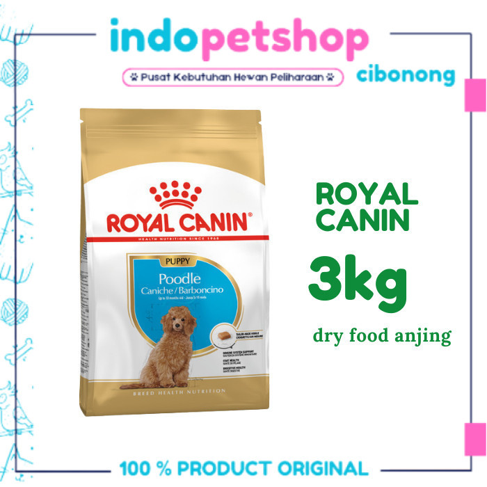 Royal Canin Poodle Puppy 3kg makanan anjing poodle