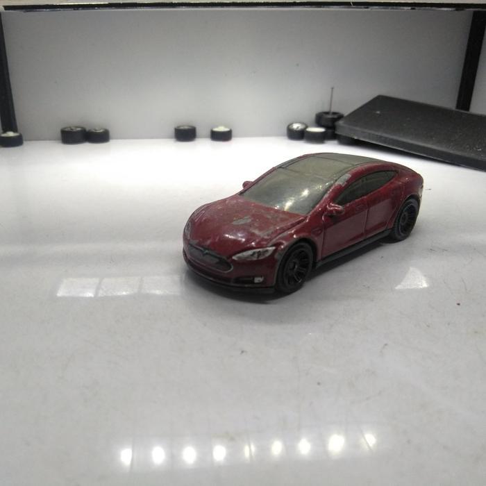 hotwheels tesla model s diecast loose junk bukan tomica 11 2ND