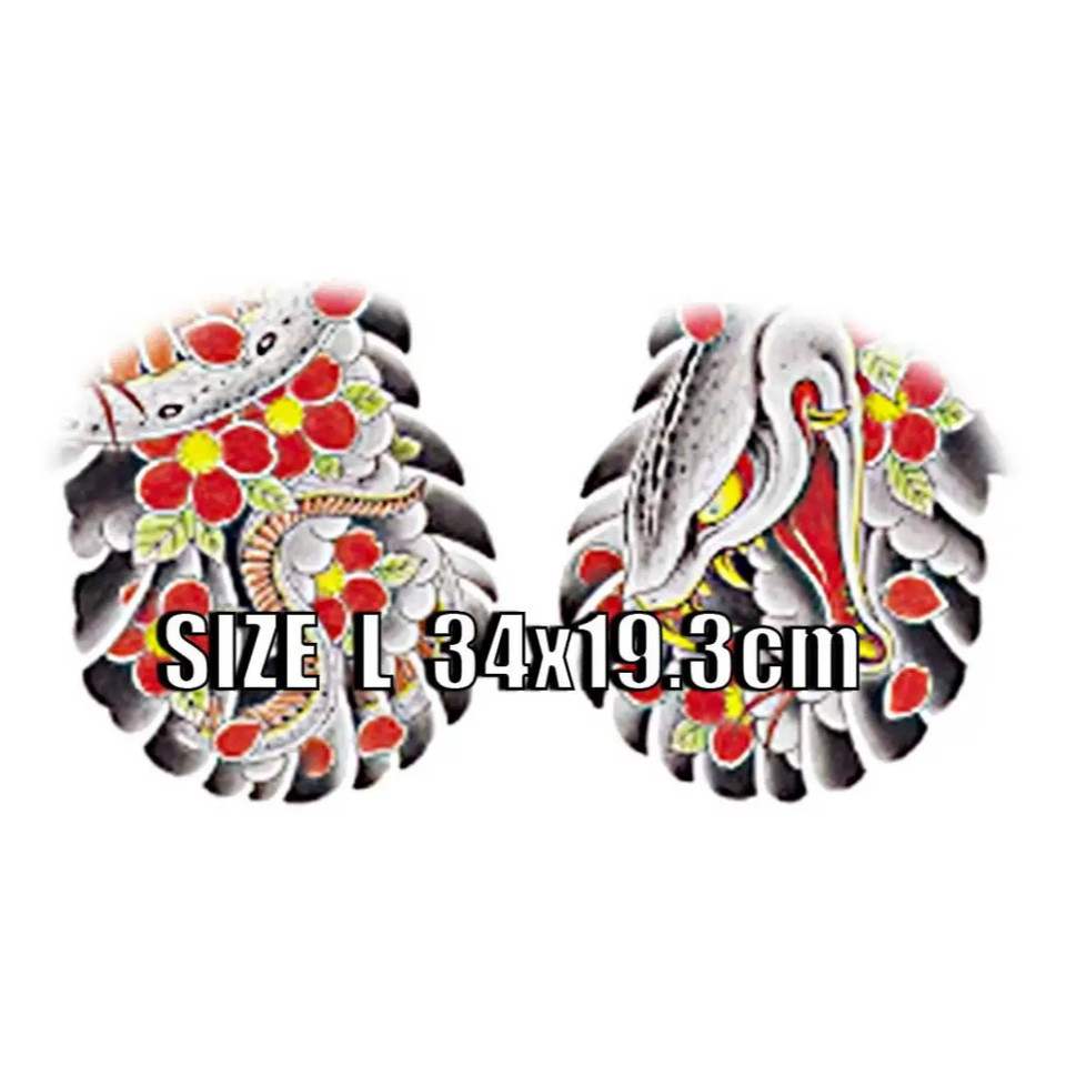 Goro Yakuza Temporary Tattoo stickers Cosplay Costume Realistic Waterproof for Arcade Prizes