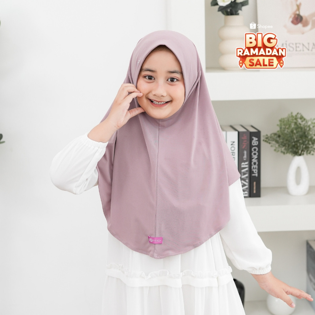 Arafa Hijab - Khimar Livia Kids | Hijab Anak Perempuan | Jilbab Premium