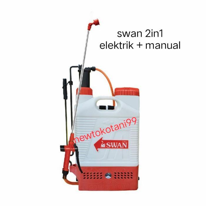 Sprayer tangki semprot elektrik 16 liter tangki cas - swan MTB2in1