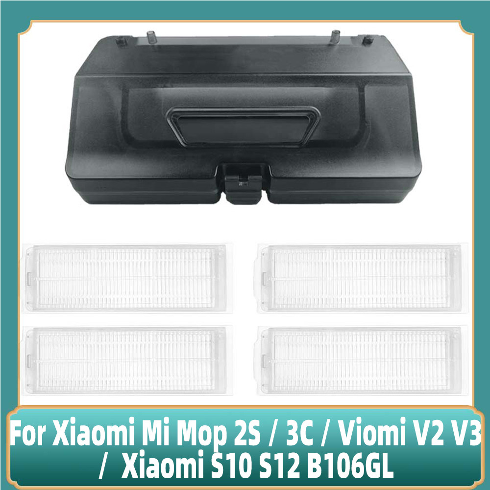 2 in 1 Water Tank Dust Box Fit For Xiaomi Mi Mop 2S / 3C / Viomi V2 V3 /  Xiaomi S10 S12 B106GL