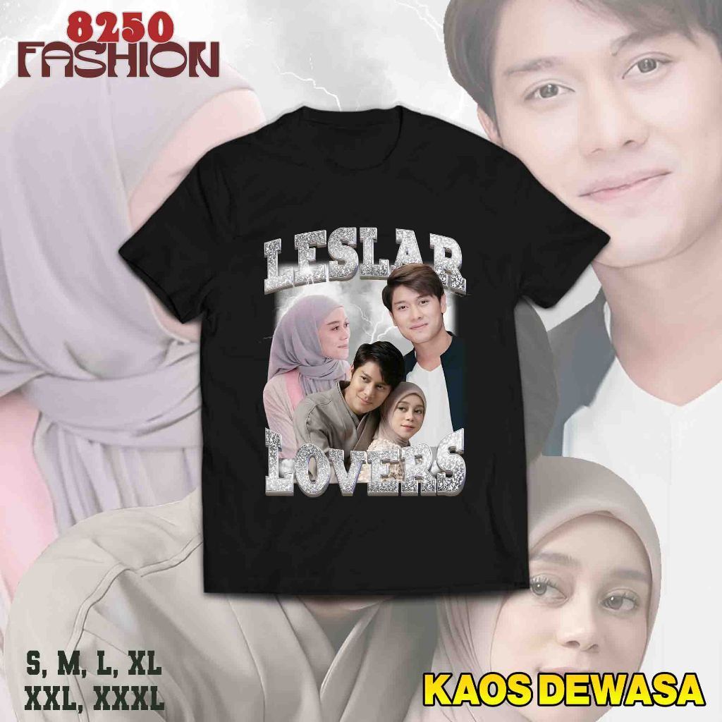 Bandar Kaos Leslar Lovers - Baju Vintage Bootleg Lesti & Rizki Billar - T-Shirt Vintage Streetwear V