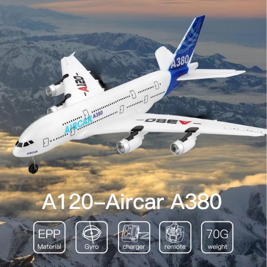 Wltoys XK A120 RC Plane 3CH 24G EPP Remote Control Machine Airplane Fixedwing RTF A380 RC Aircraft M