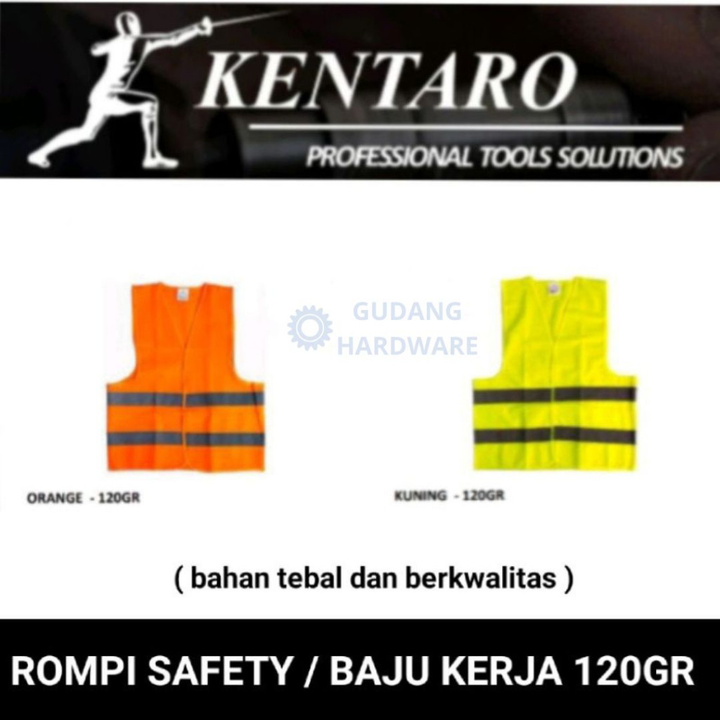 Kentaro rompi safety / baju kerja 120gr