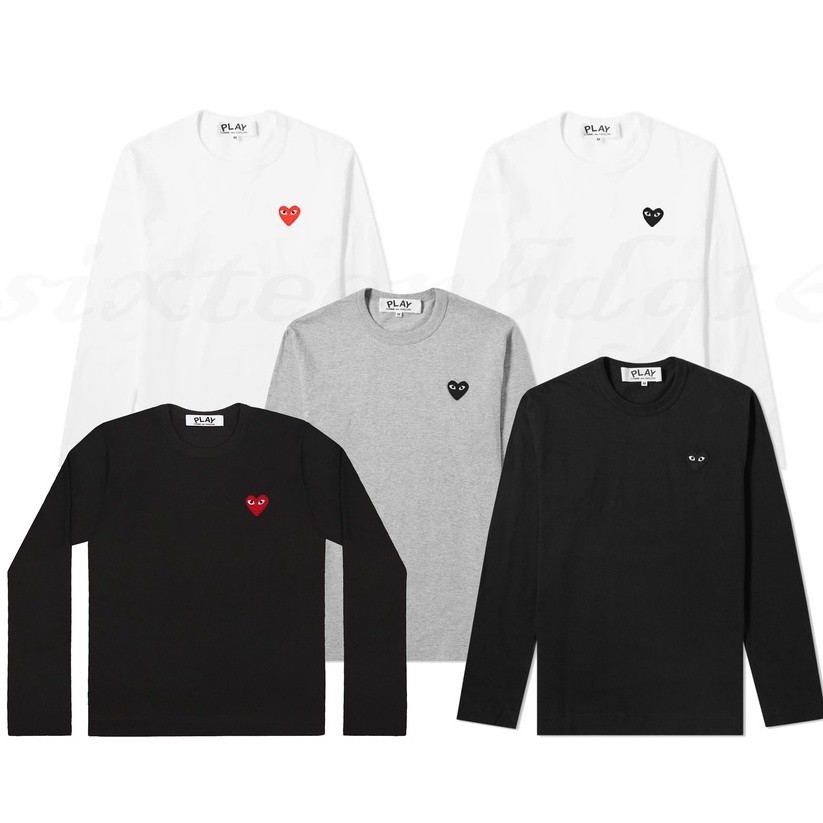 KAOS PLAY CDG TANGAN PANJANG / KAOS PLAY COMME DES GARCONS / T-SHIRT PLAY CDG