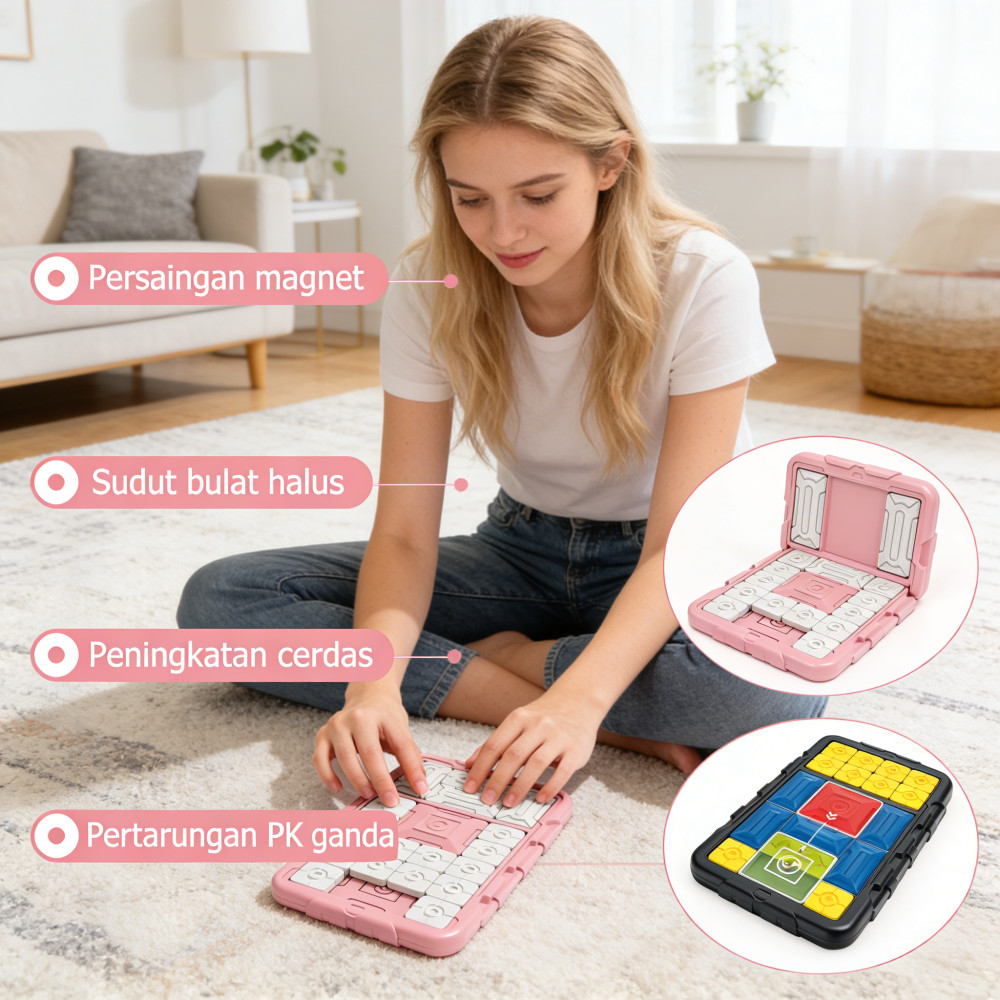 Puzzle Game Stereo Attraction Global Huarong Magnetic Sliding Edition