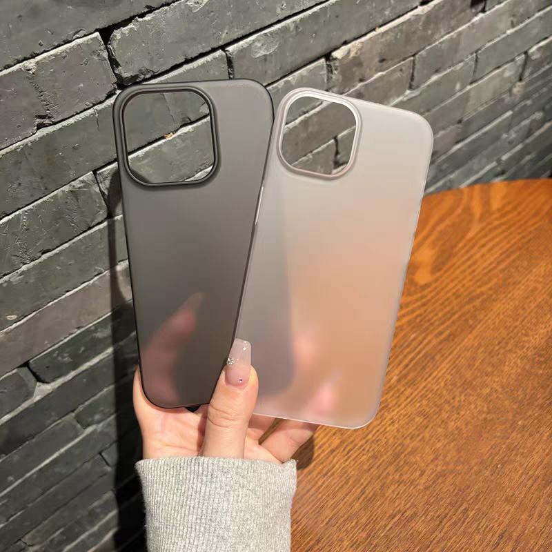 Hardcase Tipis Matte Case for iPhone 12 13 14 15 Pro Max Hard Casing