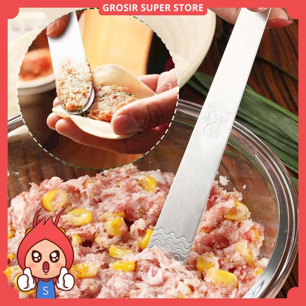 Wonderlife Spatula Sendok Isian Pangsit Dumpling Stainless Steel 16cm - W16