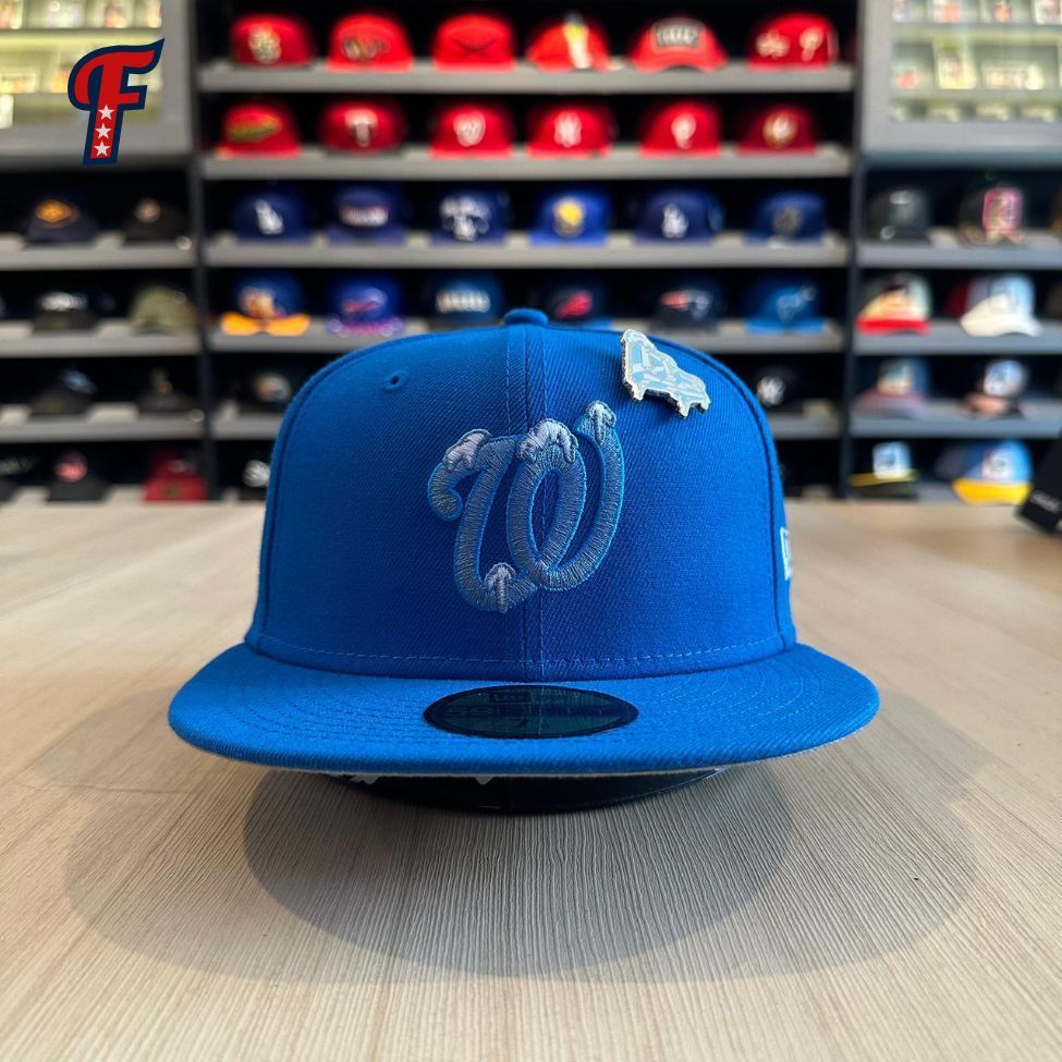 Topi New Era MLB Washington Nationals Snow Pin Edition 59FIFTY Baseball Fitted Hat Original