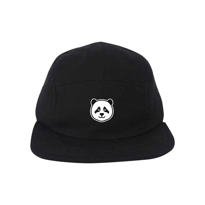 Troy Company Five Panel Topi 5 Panel Hitam Panda FP 2604