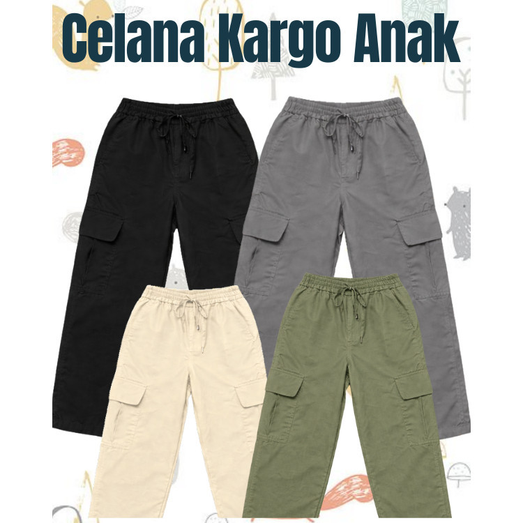 Celana Cargo Anak Panjang Celana Cargo Pants Anak/ Celana Cargo / Celana Kargo Wanita
