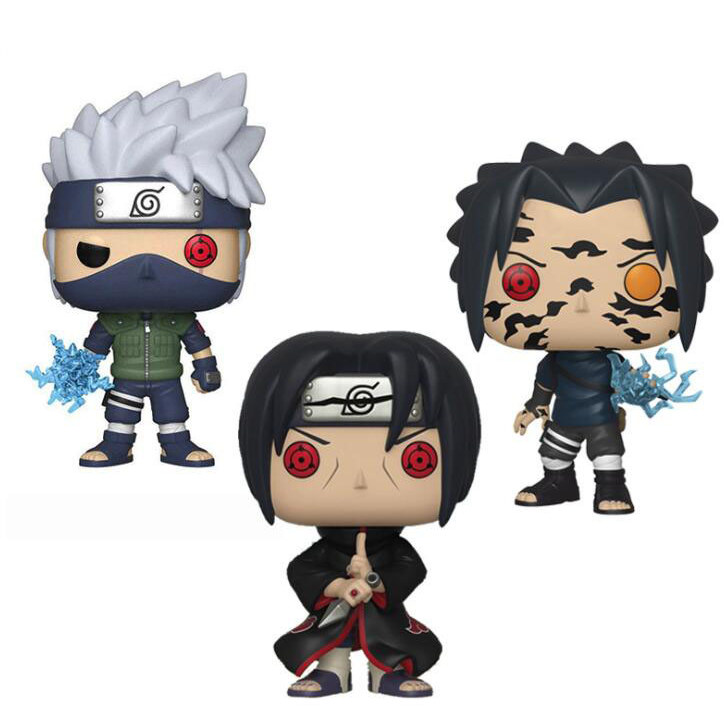 Hatake Kakashi Sasuke Curse Mark Uiha Itai Figure Collection Vinyl Doll Model Toys