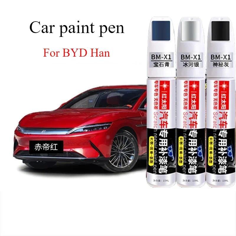 Pena cat BYD Han warna putih salju, cat mobil asli, perlengkapan mobil, warna abu-abu, alat khusus u