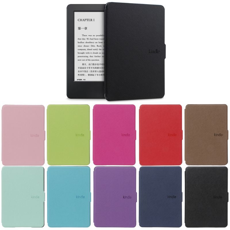 DP75S Leather for Case for 6'' Kindle Paperwhite- 3/2/1 Cover for Case e-book eReader for Shell Auto