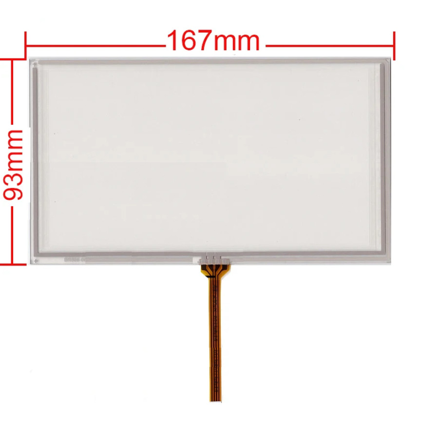 167*93 New 4-Wire 7-In Tou Screen For JVC-KW-AVX810 Central Control GPS Navigation Sensor Glass
