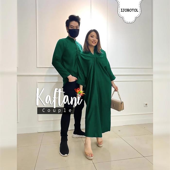 kaftani couple muslim baju pasangan muslim model kaftan dan kemeja koko muslim pria Cp gamis syari l