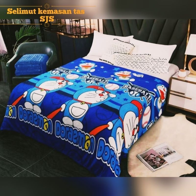 SELIMUT BULU MOTIF DEWASA UKURAN JUMBO SELIMUT ANAK LAKI LAKI SELIMUT KEMASAN TAS
