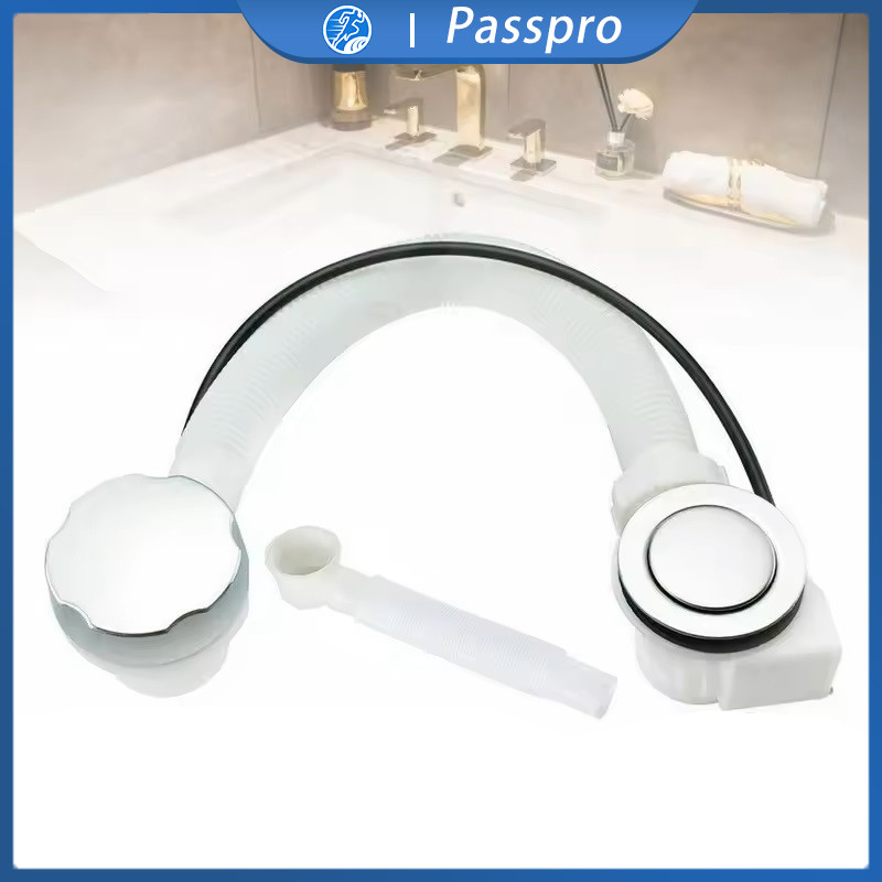 Pembuangan Bak Mandi Saringan Afur Bak Kamar Mandi Flexible Tabung Saluran Pembuangan Air Bathtub