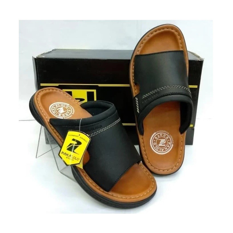 Sandal Kulit Pria Pakalolo 0873 PAKALOLO KOKOP KULIT ORIGINAL SENDAL PAKALOLO GEMUK