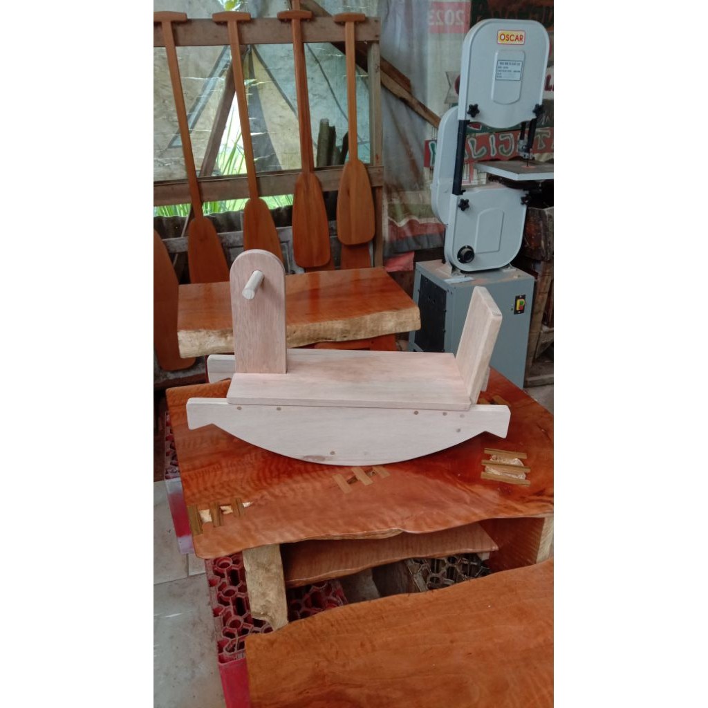 Kuda Goyang Kayu Anak - Rocking Horse Kayu Premium - Mainan Edukasi Dekorasi Kamar Anak Aesthetic