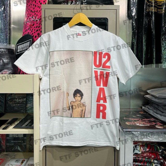 U2 - WAR TSHIRT WHITE kaos