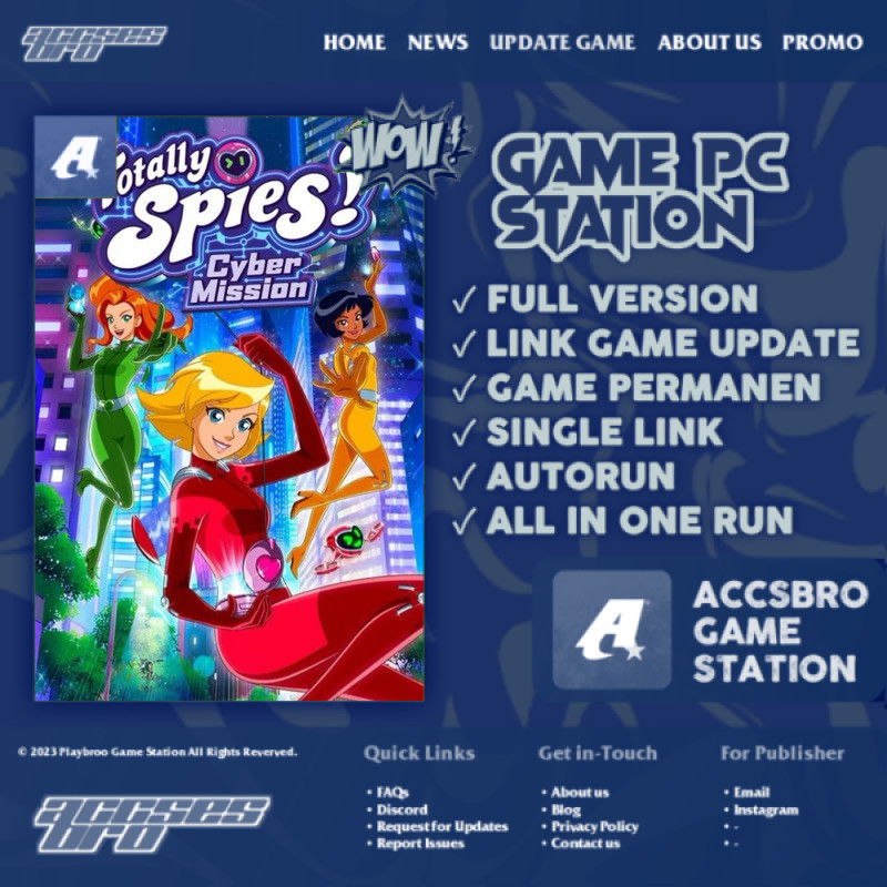 Totally Spies Cyber Mission - Game PC/Laptop Autorun Installer