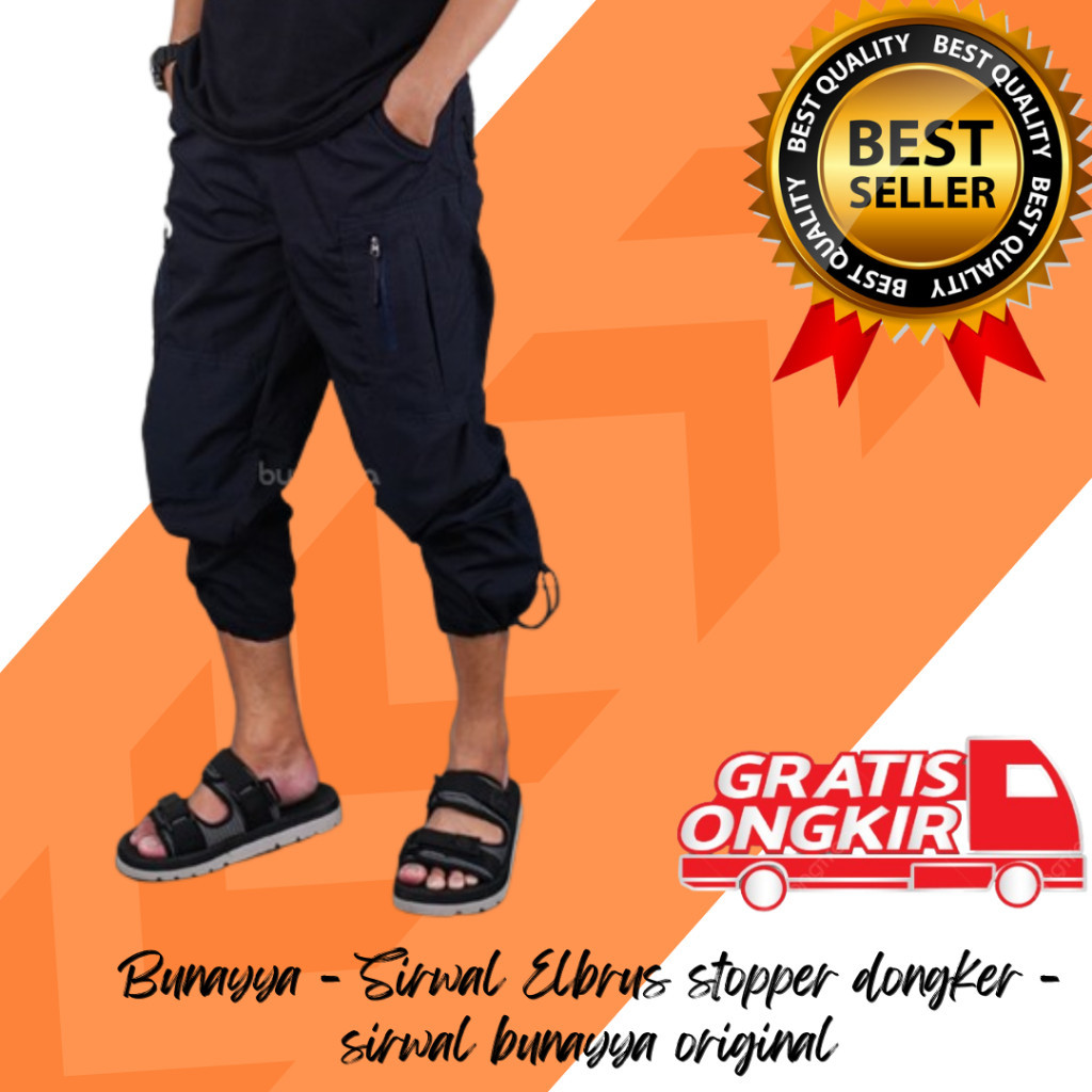 Bunayya celana sirwal muslim pria premium - Bunayya - Sirwal Stopper Original celana cargo panjang p