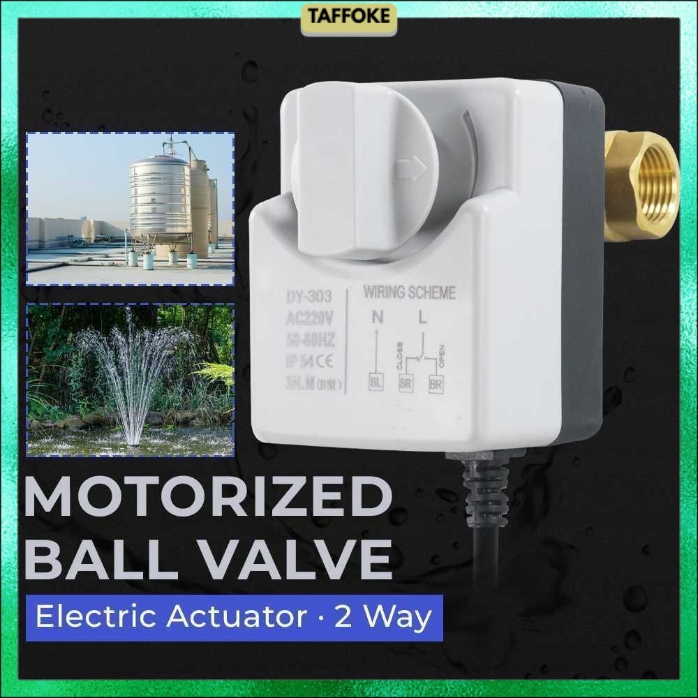 Brass Motorized Ball DN15 Valve Type Electric Actuator 2 Way - DY-303