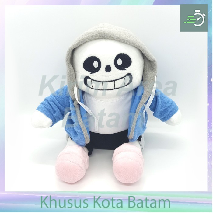 boneka 20 cm undertale sans
