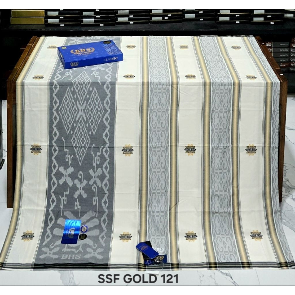 SARUNG BHS CLASSIC DAM SKT SONGKET GOLD // Sarung BHS Classic Songket DAM BHS Clasik Songket