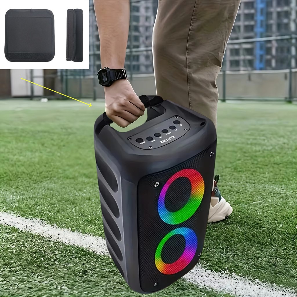 JBi Boombox 1/2/3 Speaker Handle Protector | Non-Slip Grip, Durable Textile Material,Compatible with