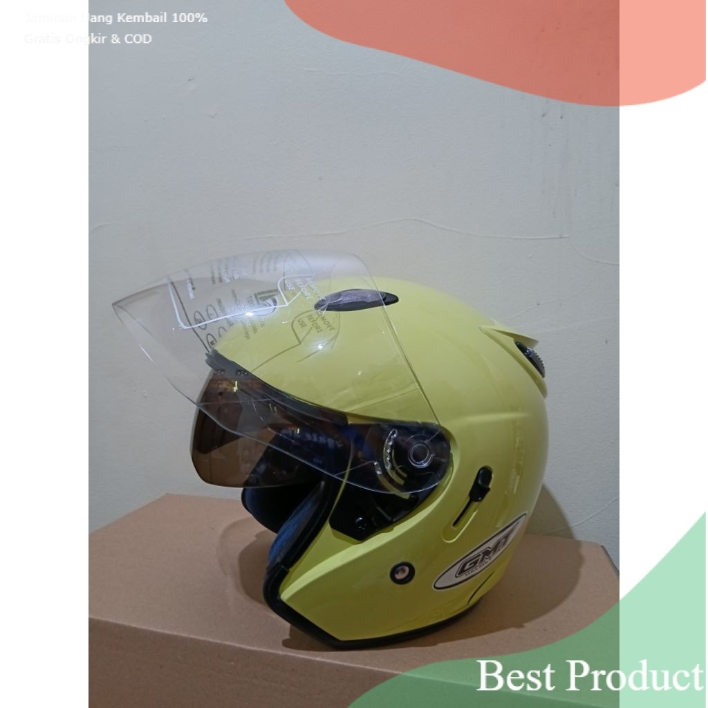 Helm Half Face GMT Original Double Visor Helem SNIsouvenir lainnya