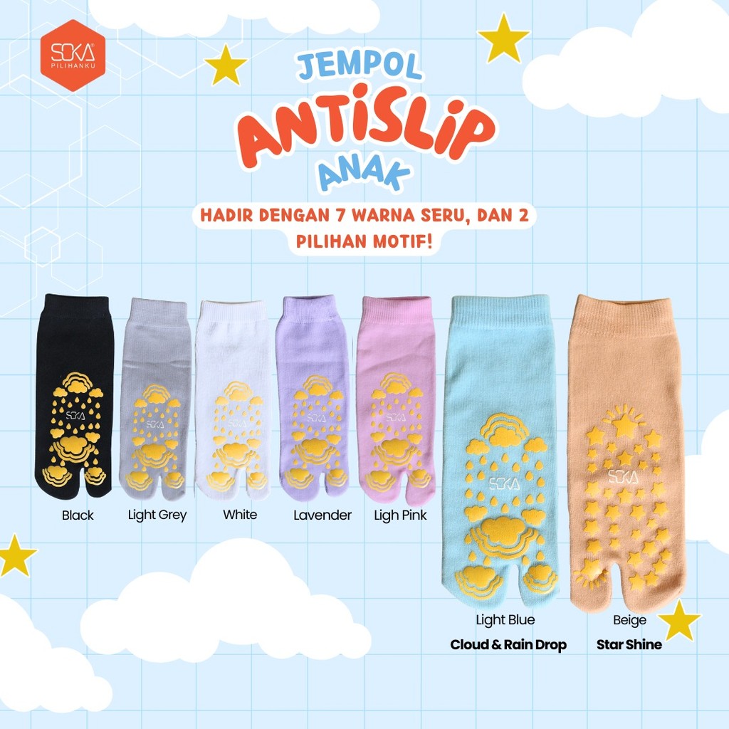 Soka Kaos Kaki Anak Jempol Anti Slip Nyaman