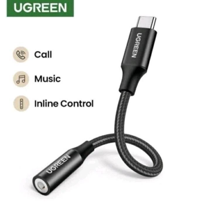 PROMO New UGREEN Converter Type C to Jack Earphone 3,5mm Audio Adapter untuk Huawei Xiaomi Sony Acce